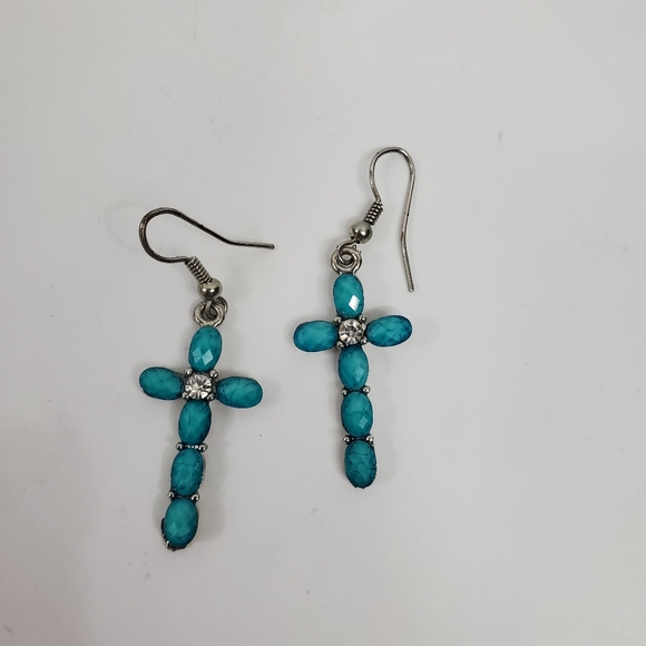 Cross Pendant Earrings - Picture 5 of 6